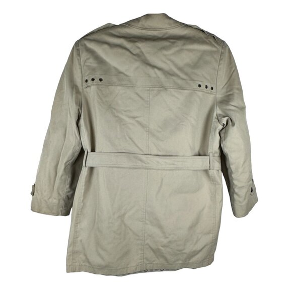 Vintage London Fog Maincoats Beige Trench Coat With Belt & Button Front 44R - Picture 2 of 9
